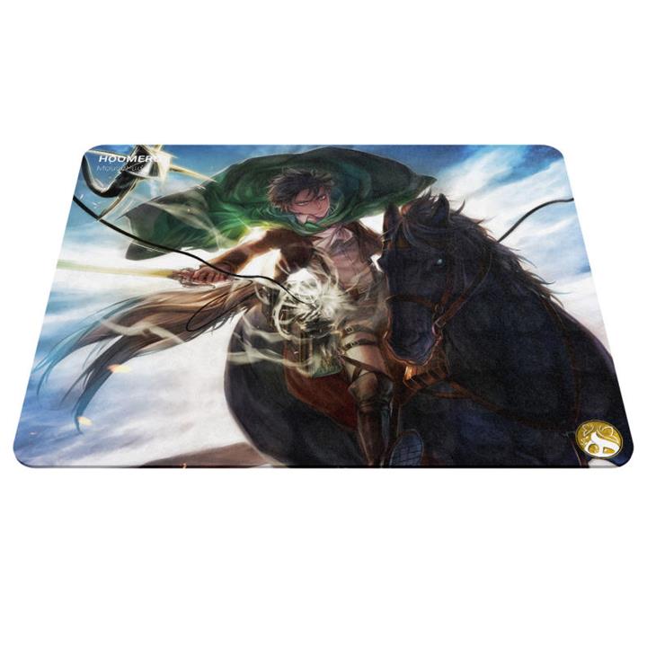 ماوس پد هومرو مدل A3387 طرح انیمه اتک آن تایتان لیوای Hoomero Attack On Titan Anime Levi A3387 Mousepad